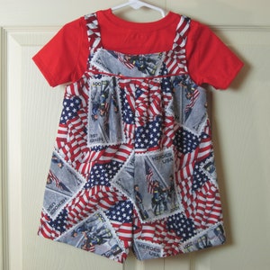 Independence Day, 4th of July, Patriotic Romper Multi Toddler Sizes image 6