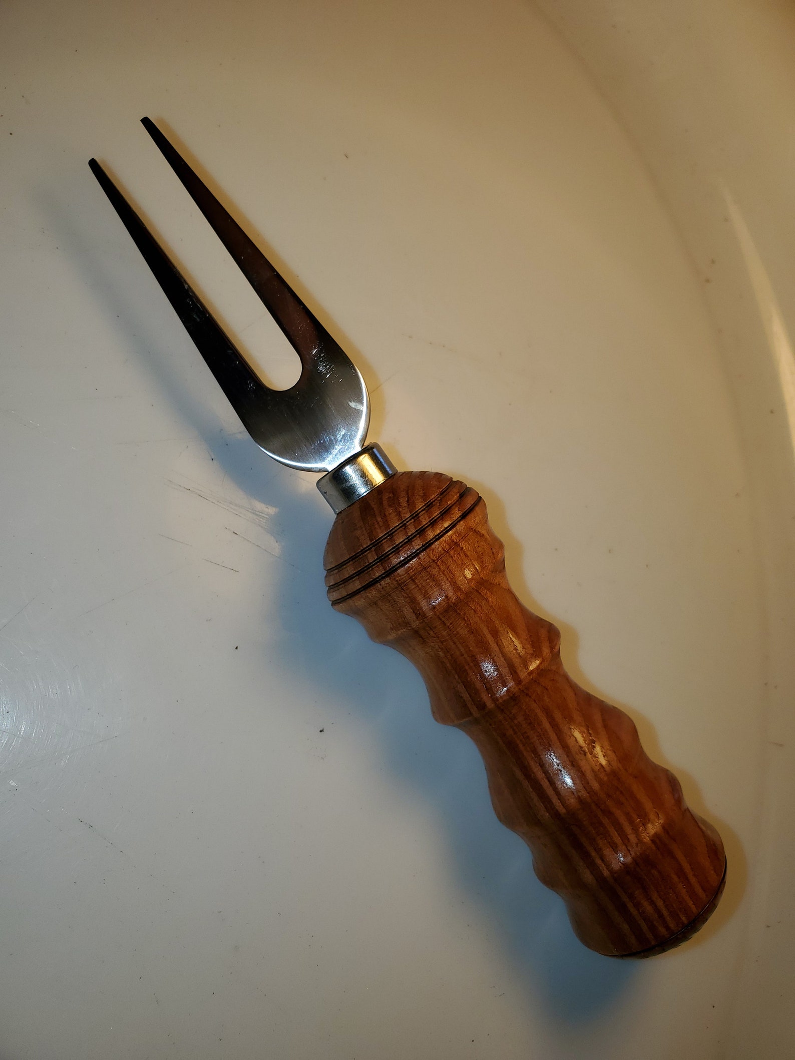Woodturned cheese fork Etsy.de