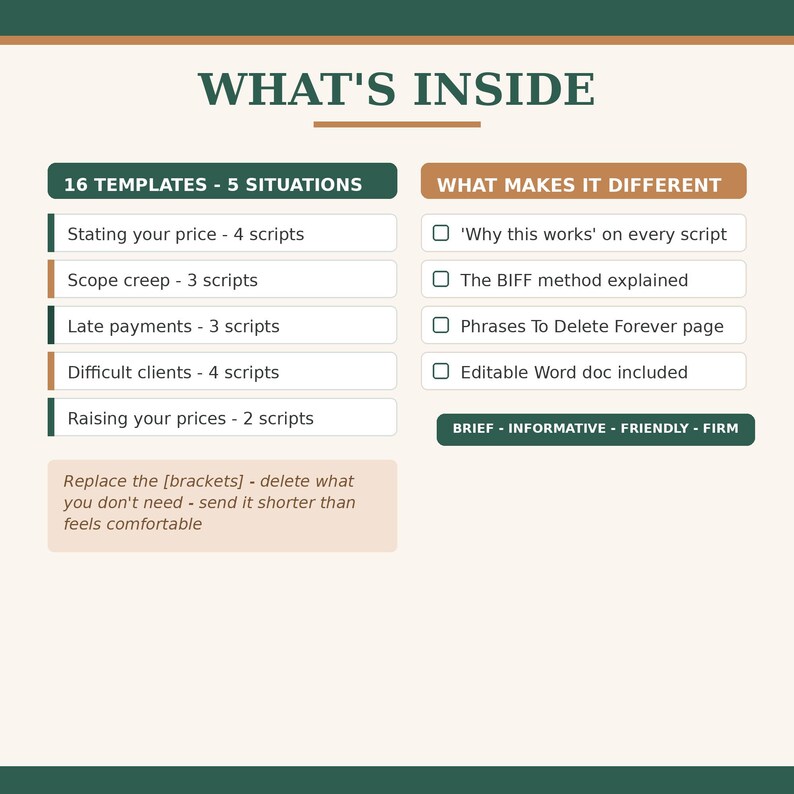 Phrases to delete from your professional emails forever checklist. Stop using over-apologetic language and learn what to say instead. A practical PDF guide to overcome imposter syndrome and communicate your value clearly to freelance clients.