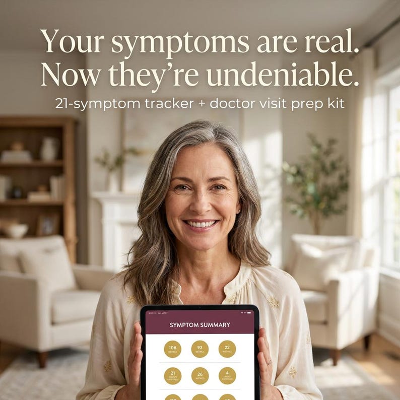 Curated list of 8 questions to ask your doctor about perimenopause and menopause. Printable medical planner page with space to write down your doctor's answers regarding hormone levels, HRT, and symptom management for a productive medical visit.