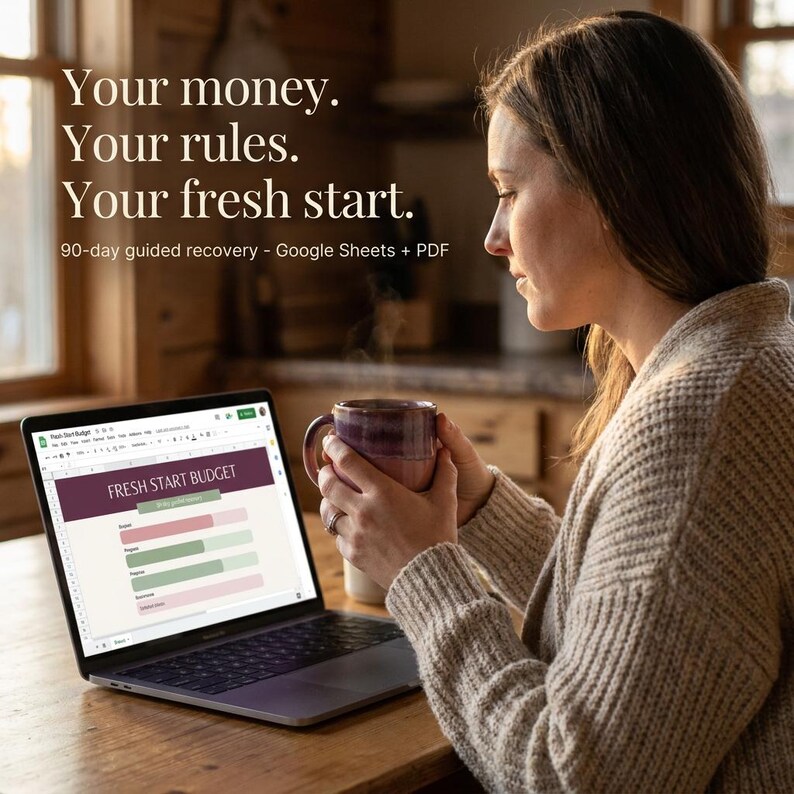 Divorce Financial Recovery Planner | Google Sheets Budget + PDF Workbook (Digital Download) image 9