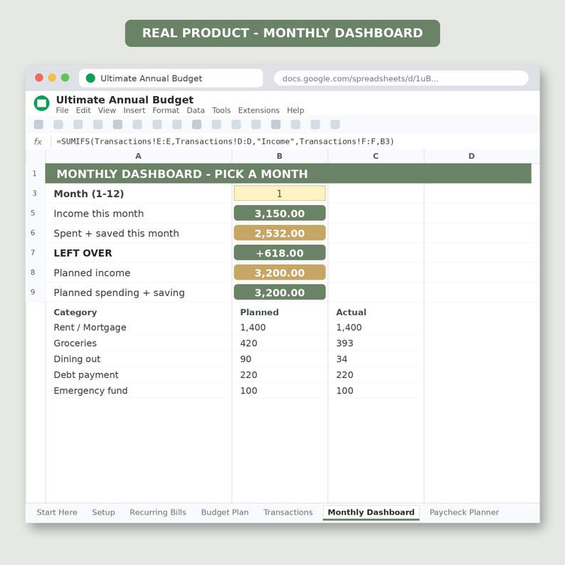 No-spend day tracker and mobile-friendly budget spreadsheet. Designed to be light and run smoothly on smartphones. Mark your no-spend days and watch your savings grow. Buy once, update the year in setup, and reuse this personal finance template for life.