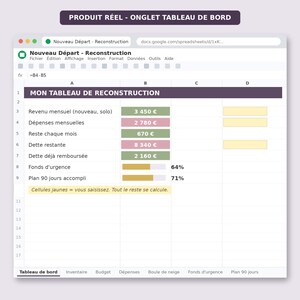 Divorce Financial Recovery Planner | Budget Google Sheets + PDF (Digital Download) image 11