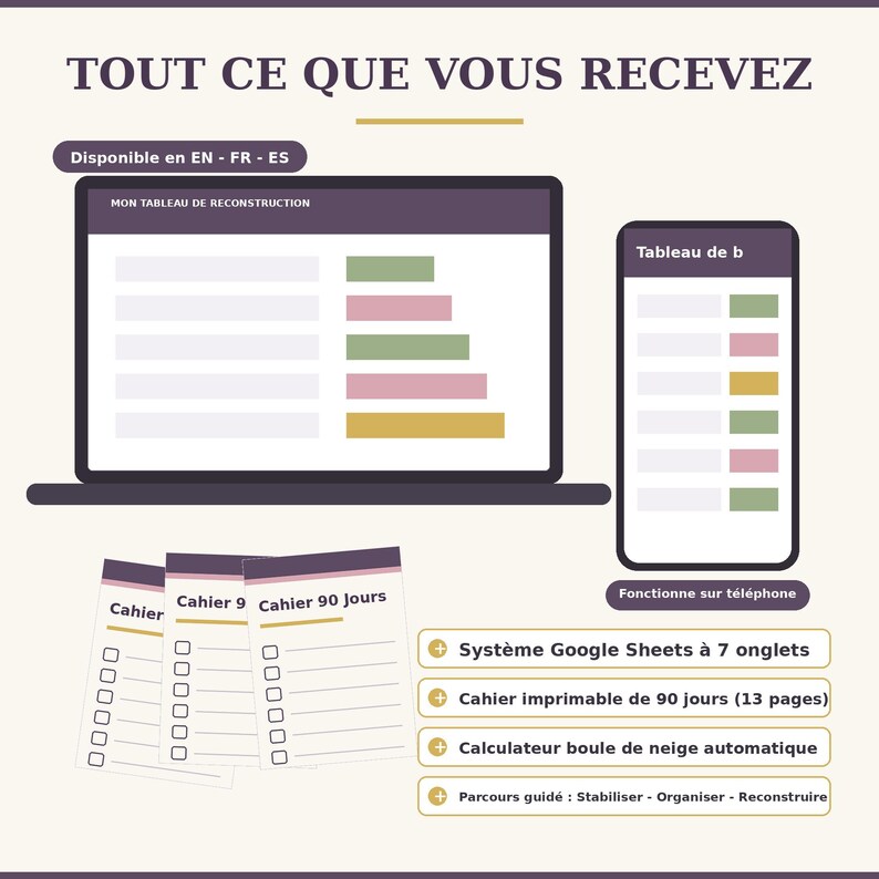 Divorce Financial Recovery Planner | Budget Google Sheets + PDF (Digital Download) image 4