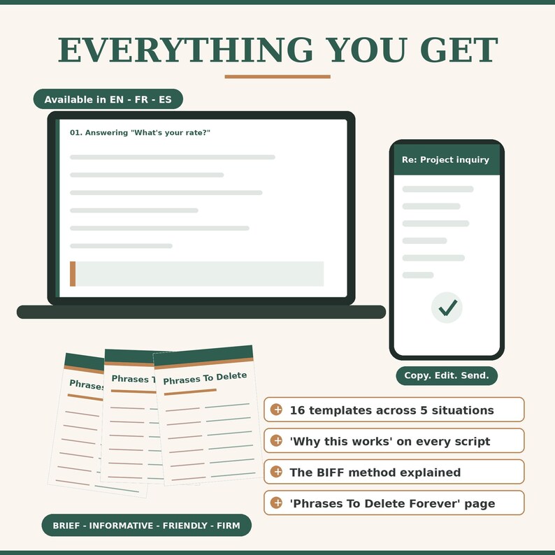 Clear is kind communication philosophy for small business owners. Vague, over-apologetic emails create confusion and conflict. This digital toolkit teaches you how to send shorter, clearer emails that train clients on how to treat your business.