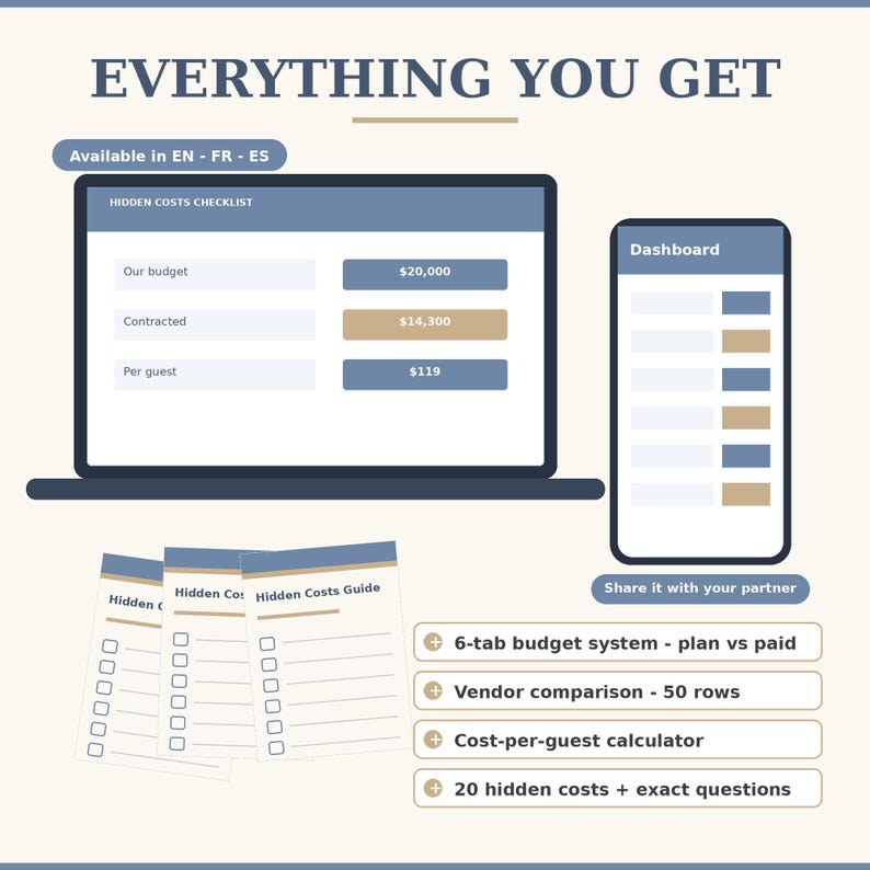 Printable wedding payment schedule and deposit deadline tracker. Part of the PDF field guide, designed to be printed and kept on your fridge. Never lose track of when your caterer, venue, or florist final balances are due.