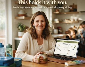 Caregiver Planner Google Sheets | Medication, Appointment Tracker, Task Sharing (PDF Guide)