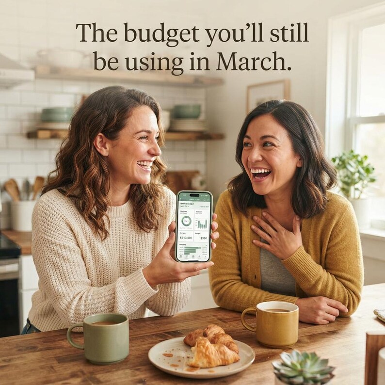 Annual financial dashboard and net worth tracker template. Get a complete 12-month overview of your personal finances, income, and expenses, alongside an automatically calculated view of your total assets minus liabilities for wealth building.