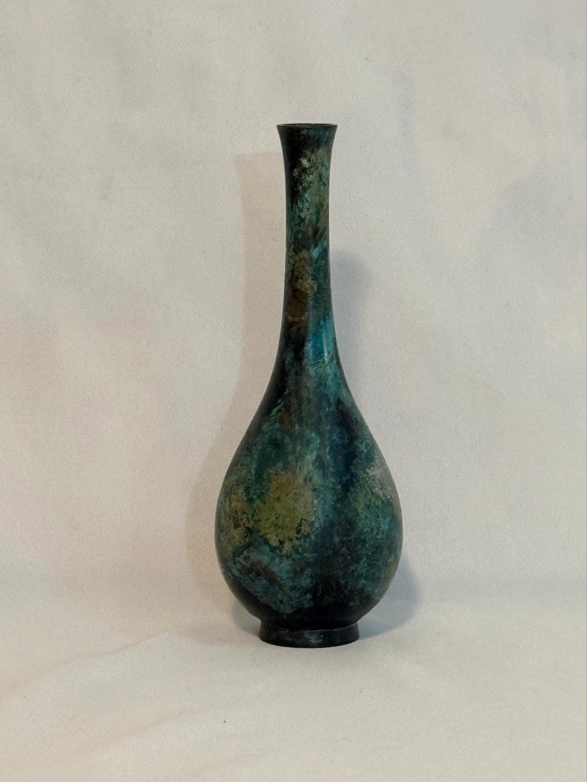 Bronze Vase, Japanese - Etsy