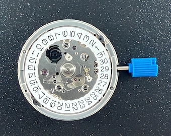 Mecanismo de relógio automático TMI NH35 genuíno, fabricado no Japão, coroa às 3 horas, disco de data branco.