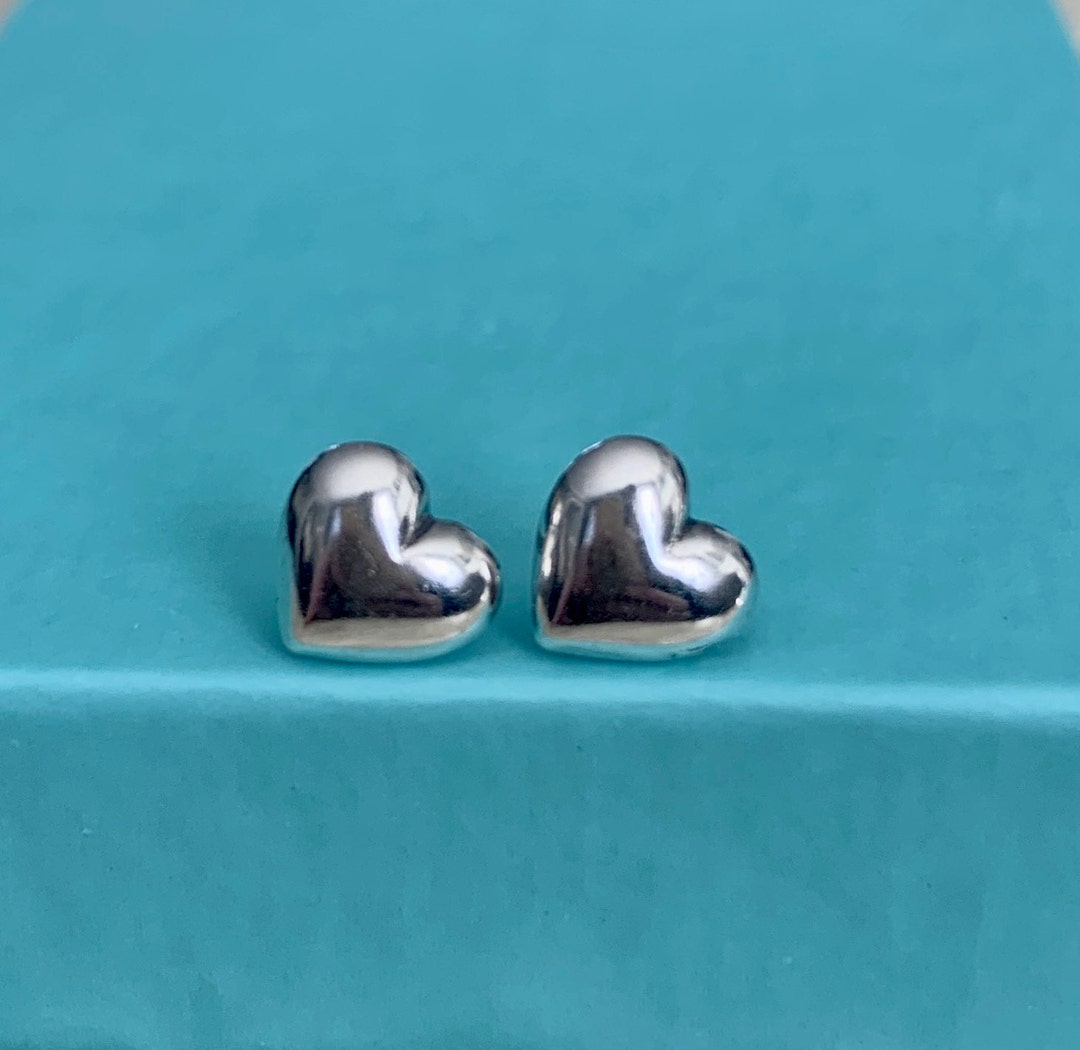 Heart Earrings Sterling Silver Girlfriend Sweetheart Wife Daughter Valentine's Day Gift Little