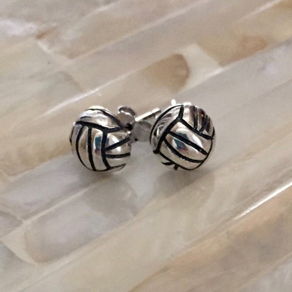 Orecchini Pallavolo Argento 925 - Smaltati, Anallergici, Regalo Per Ragazze - Foto 3