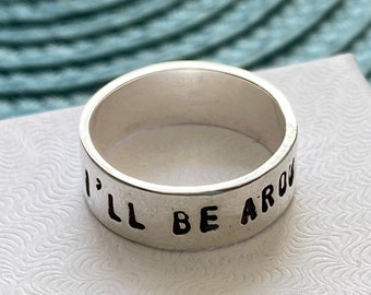 Addiction, Recovery Ring- Sobriety Date Ring- Sobriety Gift- Recovery Gift- Inspirational Gift- Gift for him or her- Personalized Ring