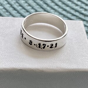 Women's Personalized Ring Mother's Ring Kid's name ring Mom ring Mother's Day gift Anniversary gift Christmas Gift Grandmother image 6