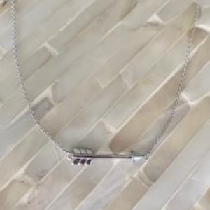 Arrow Necklace- Sterling Silver- On the Mark Necklace- Arrow Jewelry- Teen Jewelry- Caregiver Necklace- Christmas Gift- Layering Necklace