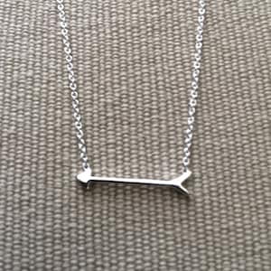 Arrow Necklace- Sterling Silver- On the Mark Necklace- Arrow Jewelry- Teen Jewelry- Caregiver Necklace- Christmas Gift- Layering Necklace