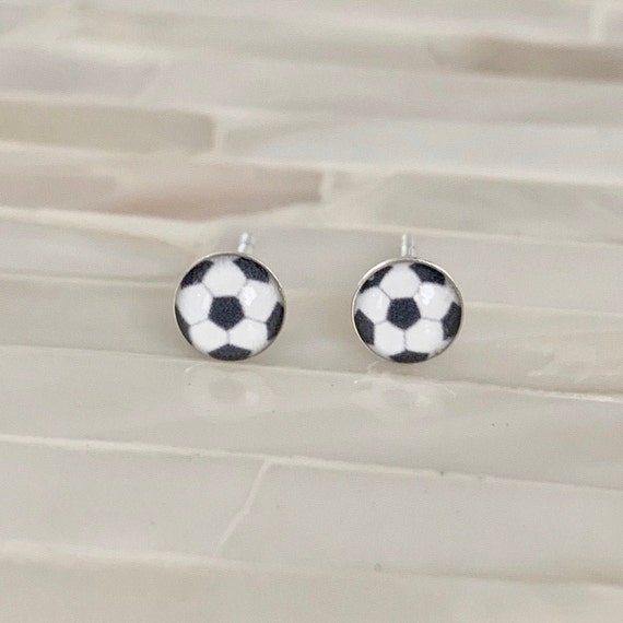 Soccer earrings sale