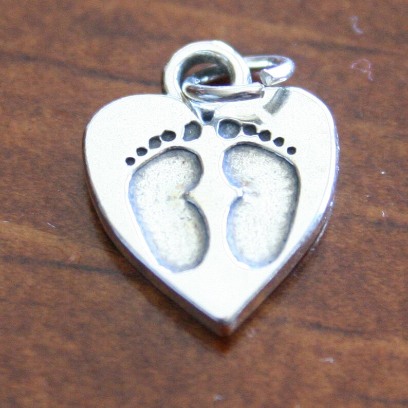 Baby Name Necklace Birthdate Baby Feet Charm New Mom Etsy