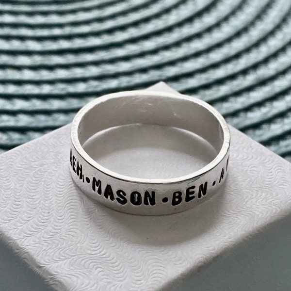 Childs Name Ring Etsy