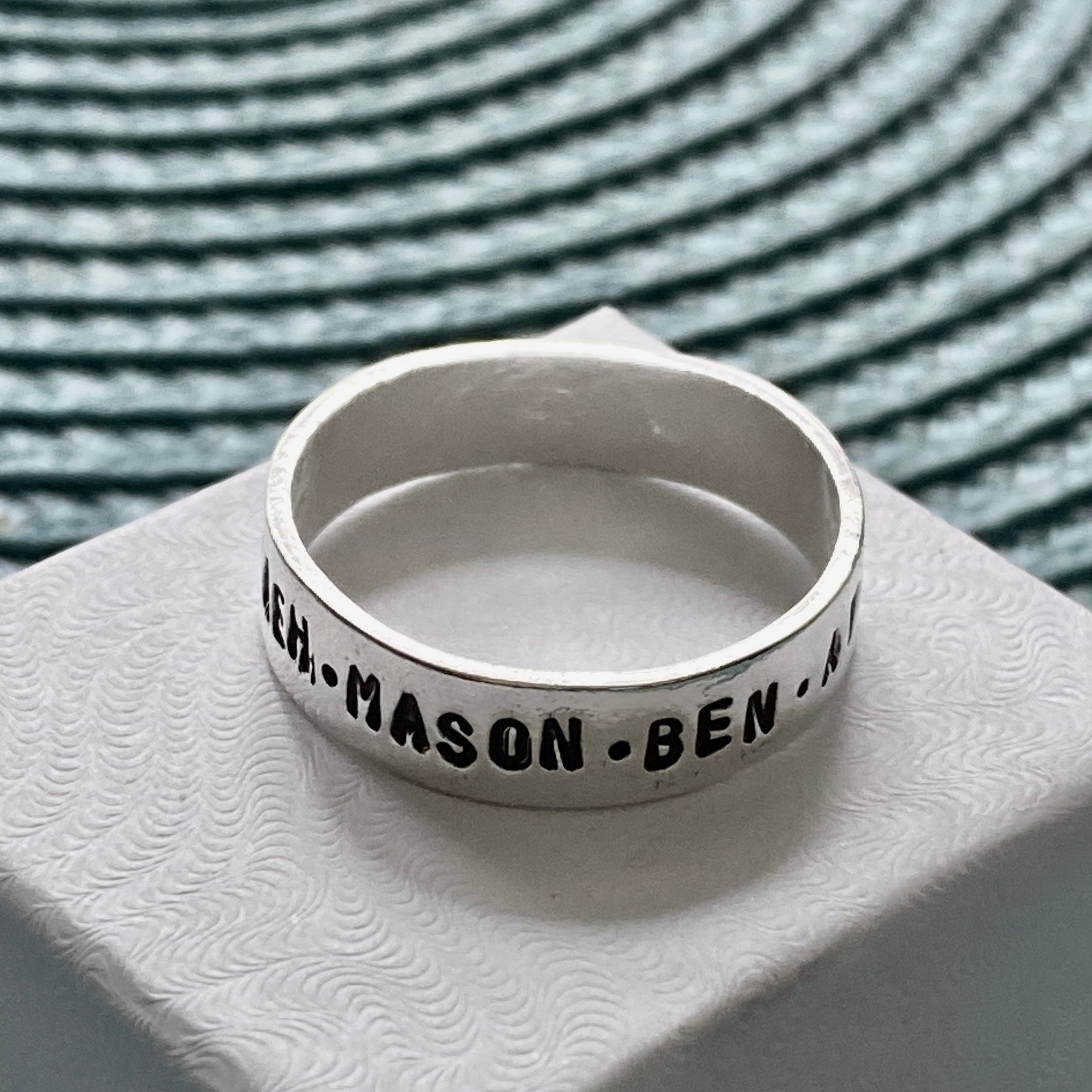 Personalized dad hotsell rings