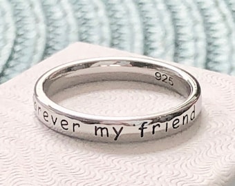 Daughter Ring- Always my daughter, forever my friend Ring- Gift for your Daughter- Father daughter gift- Mother Daughter Gift- Birthday