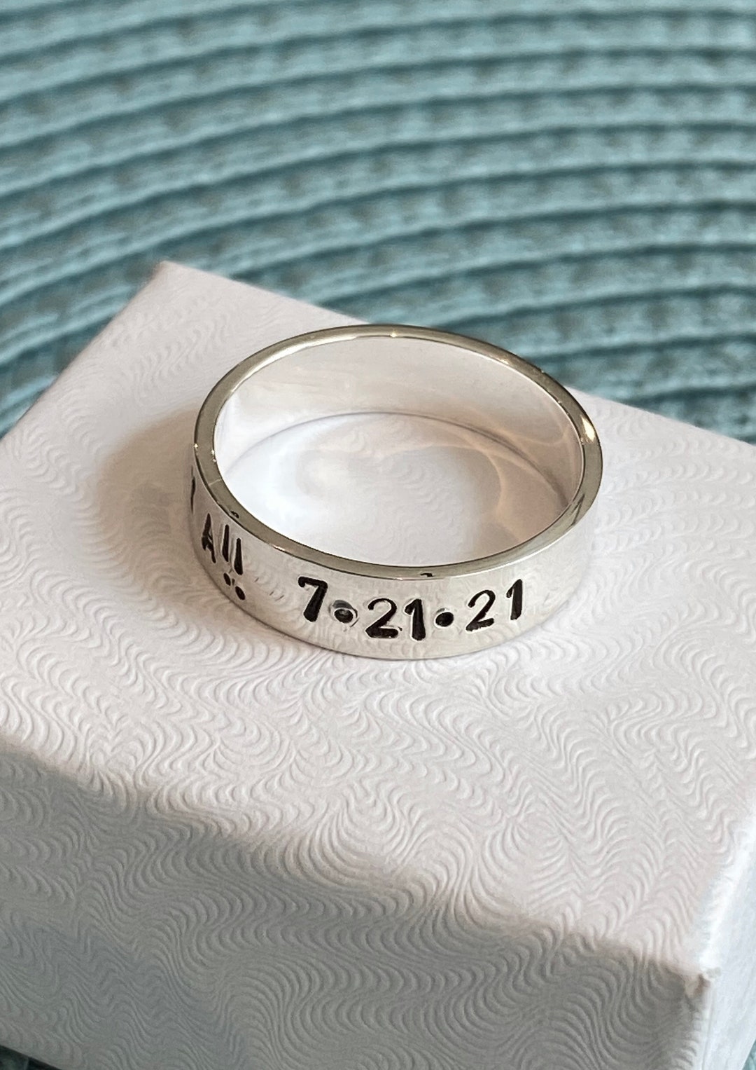 Addiction Recovery Rings Personalized Sterling Silver Sobriety Ring, Addiction Recovery Gift - Etsy