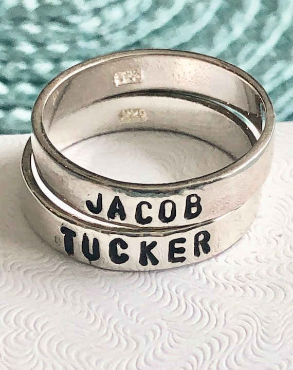 personalized ring with child's name
