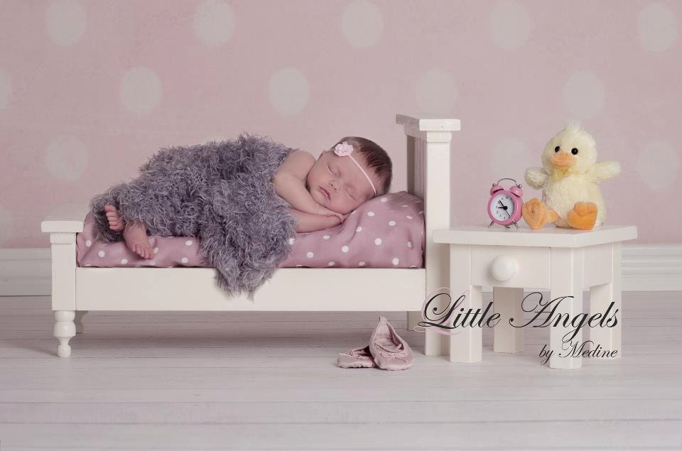 Bed And Nightstand Set Newborn Photography Prop