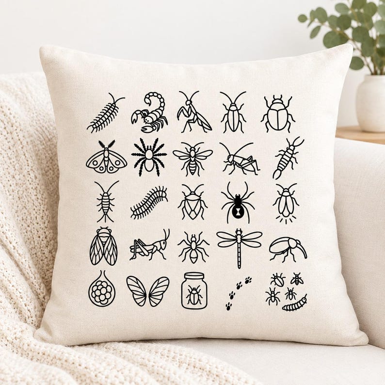 Fly Insect Svg Insect SVG Bundle, Bug Clipart, Entomology Line Art (digital Download ...