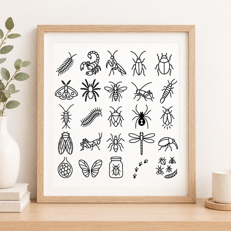 Fly Insect Svg Insect SVG Bundle, Bug Clipart, Entomology Line Art (digital Download ...
