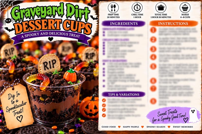 5 Halloween Treat Recipes Bundle | Spooky Desserts, Party Treats (PDF ...