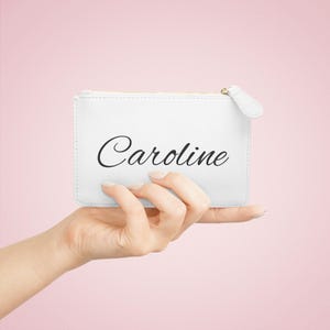 Caroline Script Name Mini Clutch Bag | Personalized Monogram Pouch