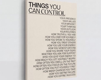 Things You Can Control