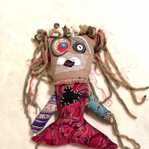 Zombie Mermaid Valentine Doll