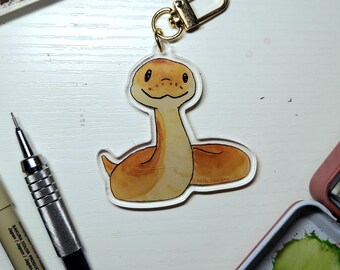Ball Python Acrylic Keychain - 2.5 inch