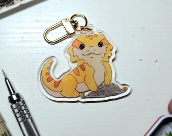 Bearded Dragon Acrylic Keychain - 2.5 inch