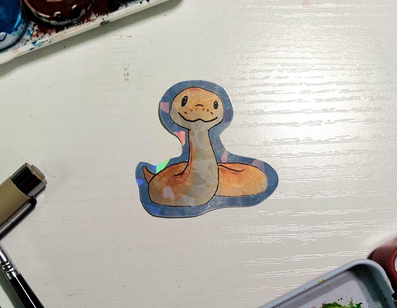 Ball Python Sticker Holographic