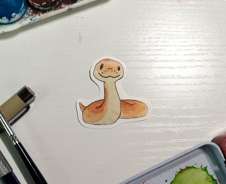 Ball Python Sticker Plain Vinyl