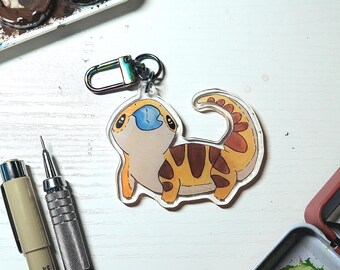 Blue Tongue Skink Acrylic Keychain - 2.5 inch