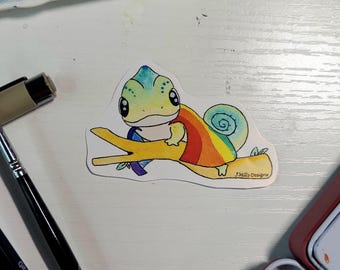 Pride Chameleon Sticker