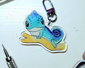 Chameleon Acrylic Keychain - 2.5 inch