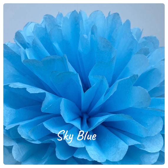 13 Tissue Paper Pom Poms -- Choose Your Colors-- Baby Shower/ Nursery/ Bedroom/ Party Decorations