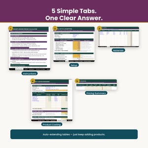 Handmade Pricing Calculator Spreadsheet | Etsy Seller COGS, Profit Margin & Fee Excel Template for Candle, Soap, Jewelry Makers