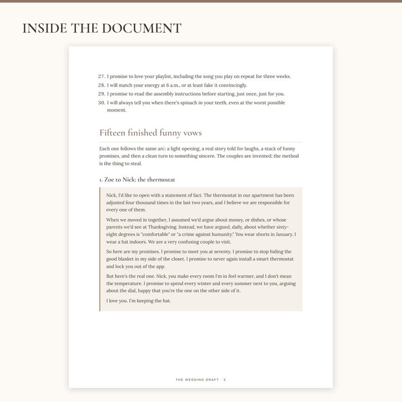 Funny Wedding Vows | 15 Examples, Word, Google Docs, PDF (digital ...