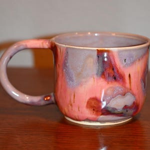 Pink and Purple Ceramic Mug