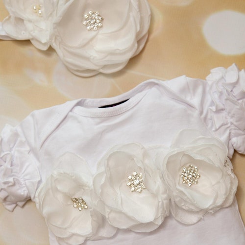 Ruffle Mauve Baby Girl Romper Short Sleeve Infant One Piece Etsy