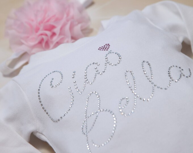 Ciao Bella Baby Girl Infant Layette Cotton Baby Romper With Large ...
