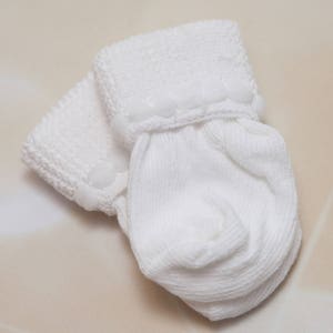 White Newborn Socks Baby Boy Socks