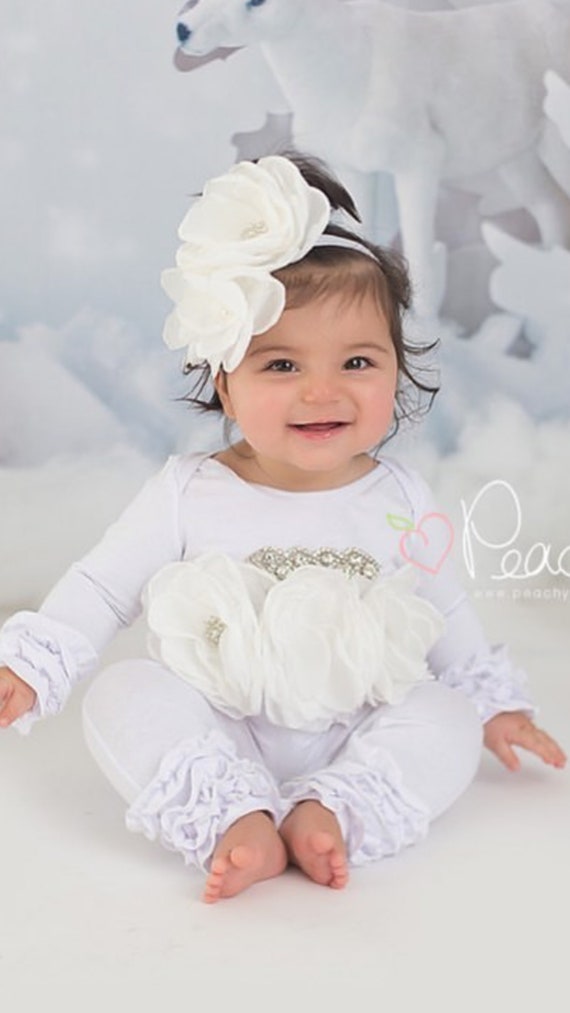 White cotton sale baby romper