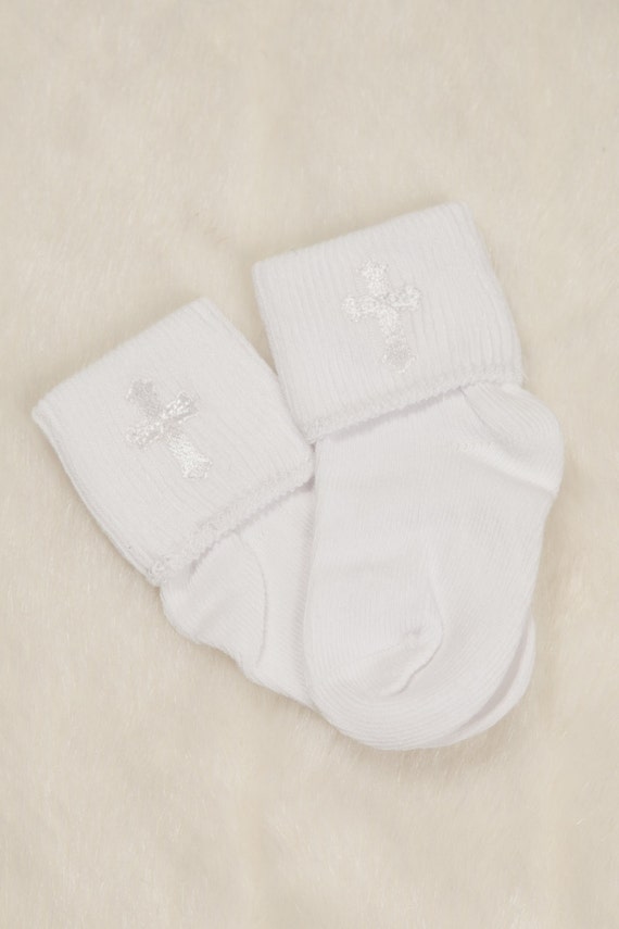 white baby socks